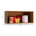 Ver imagem 3 de Armário de Geladeira P- Cozinha Botanic M638 C- 1 Porta Basculante 90cm Nogueira - Kappesberg