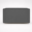 Ver imagem 5 de Kit Namoradeira + 4 Poltronas Decorativas para Sala Mila Suede Cores Pé de Plastico Cromado