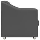Ver imagem 3 de Kit Namoradeira + 4 Poltronas Decorativas para Sala Mila Suede Cores Pé de Plastico Cromado