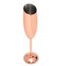 Taça Metalizada Champagne Drink Reveillon Rosé Gold 300ml - 1