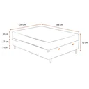 Ver imagem 5 de CAMA BOX COM BAÚ VIÚVA + COLCHÃO AIRTECH MOLAS ENSACADAS VIÚVA - ORTOBOM - SUPORTA ATÉ 150KG POR PES