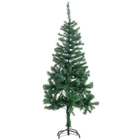 Árvore de Natal Pinheiro Verde Prime Tradicional 300 Galhos 1,50m Pés de Ferro - Bela Flor
