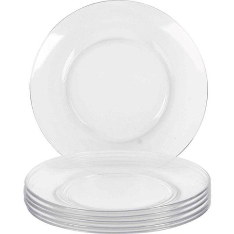 Conjunto de Pratos de Sobremesa 19cm 6 Peças - Duralex