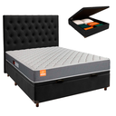 Ver imagem 1 de Kit Cabeceira + Cama Box Bau + Colchão Casal D23 Pro Inducol