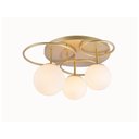 Ver imagem 2 de Plafon Eraz 3xe27 Dourado-nordecor