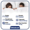 Ver imagem 4 de Cama Baú Casal Suede + Colchão Ortobom Airtech Molas Ensacadas 65x138x188 Bege