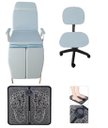 Ver imagem 1 de Kit Básico Cadeira Mecânica Mocho À Gás e Massageador Fiscomed Kit Cadeira para Podologia