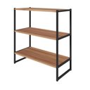 Ver mais imagens de Mesa para Escritório com Nicho Aéreo Industrial 150cm Nogal com Preto F5 Office