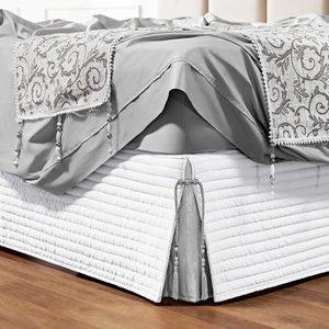 Saia Box King Bruxelas Matelassê Costurado - Branco