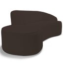Ver imagem 7 de Sofá 3 Lugares Curvo Sala de Estar Living Firenze Direito D02 Corano Marrom 230 cm C-34 - Lyam
