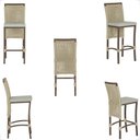 Ver imagem 5 de Mesa Bistrô 4 Banquetas Roma Marrom Corda Náutica 3 Trama Rami