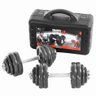 Kit Maleta Halteres Completa 30kg Barra Anilha Dumbbell Wct - 1