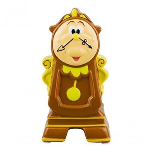 Cofre Cofrinho Horloge Relógio Bela e a Fera 20cm Disney