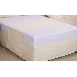 Saia para Cama Box Colchobox Jacquard Solteiro Palha - 2