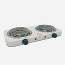 Ver imagem 2 de Fogão Fogareiro 2 Bocas Serpentina Elétrico 2000w Fogão Cooktop Portáti Branco 110v