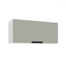 Armário Aéreo Cozinha 80 Cm Meena 1 Porta Branco/verde - Politorno - 1