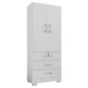 Ver imagem 2 de Guarda Roupa 3 Gavetas e 2 Portas Breda Branco