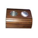 Ver imagem 2 de Kit 02un Esteira Braço De Sofá Porta Copo Alumínio Madeira M A Sorprezo