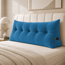 Ver imagem 3 de Almofada Encosto Triangular Cama Leitura Cabeceira Suede
