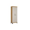 Ver imagem 3 de Armario Multiuso 2 Portas Cinamomo/Off white Asteca Valde Moveis