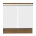 Ver imagem 7 de Balcão Armário de Cozinha 80 cm 2 Portas Rustic/Branco Glamy Madesa