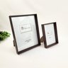 Porta Retrato para Foto 13x18cm 20x25cm Mdf Marrom Kit 2pc - 4