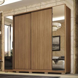 Guarda Roupa Casal Laredo Amêndola Touch Nude Prime Flex com Pés - Demartez - 4