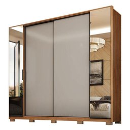 Guarda Roupa Casal Laredo Amêndola Touch Nude Prime Flex com Pés - Demartez - 1