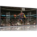 Ver imagem 1 de Quadro Decorativo Lebron James Enterrando Nba 130x60 Moldura Preta 2x2