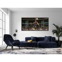 Ver imagem 4 de Quadro Decorativo Lebron James Enterrando Nba 130x60 Moldura Preta 2x2