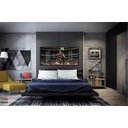 Ver imagem 3 de Quadro Decorativo Lebron James Enterrando Nba 130x60 Moldura Preta 2x2