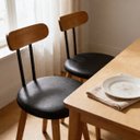 Ver imagem 3 de Kit 2 Cadeira de Jantar Pé Palito Madeira Eucalipto Estofada Encosto Resistente Custo Beneficio