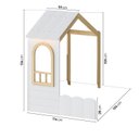 Ver imagem 5 de Bicama Infantil Casinha com LED e Janela New Garden Casatema MadeiraOriginals Marrom/Branco