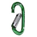 Ver imagem 1 de Mosquetão Usclimb Alumínio Oval Keylock Trava Tripla 22kn Ce Uiaa Nbr Verde