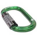 Ver imagem 3 de Mosquetão Usclimb Alumínio Oval Keylock Trava Tripla 22kn Ce Uiaa Nbr Verde