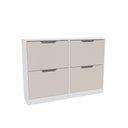 Ver imagem 2 de Sapateira Madri 4 Portas Creme/branco - Politorno
