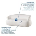 Ver imagem 6 de Conjunto 1 Sofá Orgânico 180cm e 1 Poltrona Base Fixa e Orgânica Zoe Yescasa