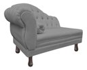 Ver imagem 3 de Recamier Divã Sofá 120cm Recepção Sala Larissa Suede:cinza/liso