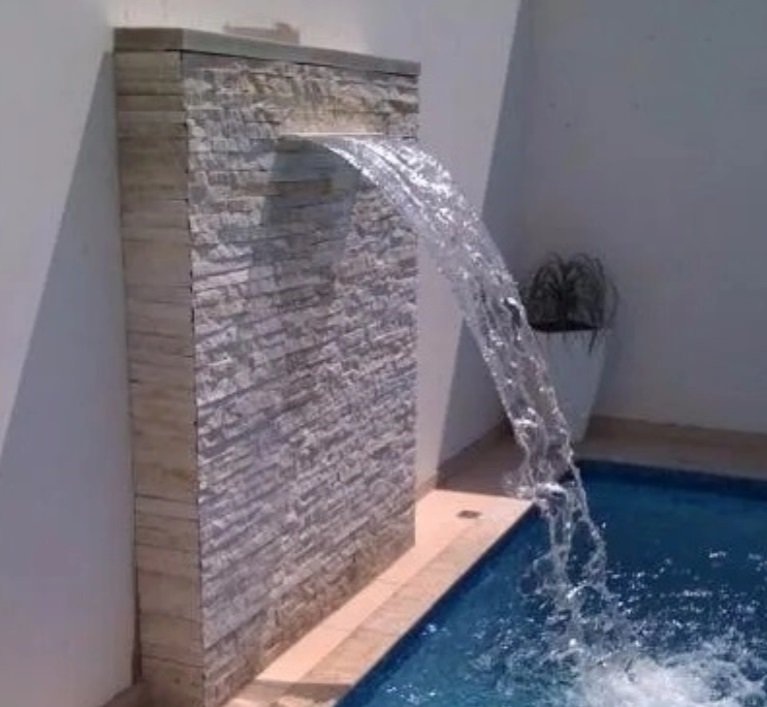 Cascata para Piscina de Embutir Lamina Longa Grande - 80cm - 2