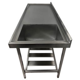 Pia Aço Inox Industrial 170x70x90 Cm Cuba Grande Cubão Direita Nortinox - 3