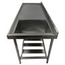 Pia Aço Inox Industrial 170x70x90 Cm Cuba Grande Cubão Direita Nortinox - 3