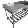 Pia Aço Inox Industrial 170x70x90 Cm Cuba Grande Cubão Direita Nortinox - 4