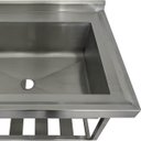 Ver imagem 5 de Pia Aço Inox Industrial 170x70x90 Cm Cuba Grande Cubão Direita Nortinox