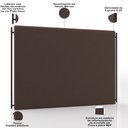 Ver imagem 3 de Cabeceira Cama Box Queen 160cm Estofada Goya P05 Veludo Marrom - Lyam Decor