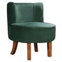 Ver imagem 4 de Cadeira Decorativa Oliva Via Encanto Veludo Verde Musgo