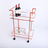 Carrinho Adega Estilo Industrial Gourmet Barzinho de Bebidas Rose Gold - 8