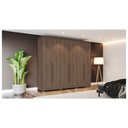 Ver imagem 2 de Guarda-Roupa 6 Portas Henn Verona D311-130 6 Gavetas Castanho HP SE