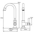 Ver imagem 5 de Torneira Lavatório Banheiro B. M. Metal Light 1195 C-65 ¼ Volta