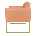 Ver imagem 6 de Poltrona Marisa Base Industrial Suede Espuma D-23 Terracota D'Rossi