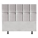 Ver imagem 1 de Cabeceira Cama Box King Estofada Poliana 195 Cm Suede:cinza Claro